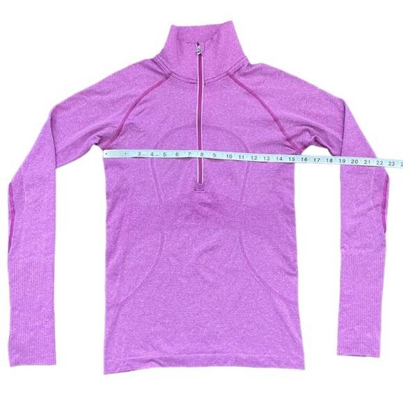 Lululemon Tun Swiftly Half Zip Ultraviolet Sweater  (Size 6) - Picture 4 of 7
